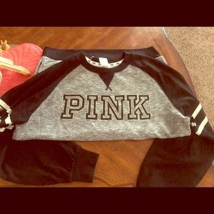 Victoria's Secret Pink Long Sleeve Oversized Tee S